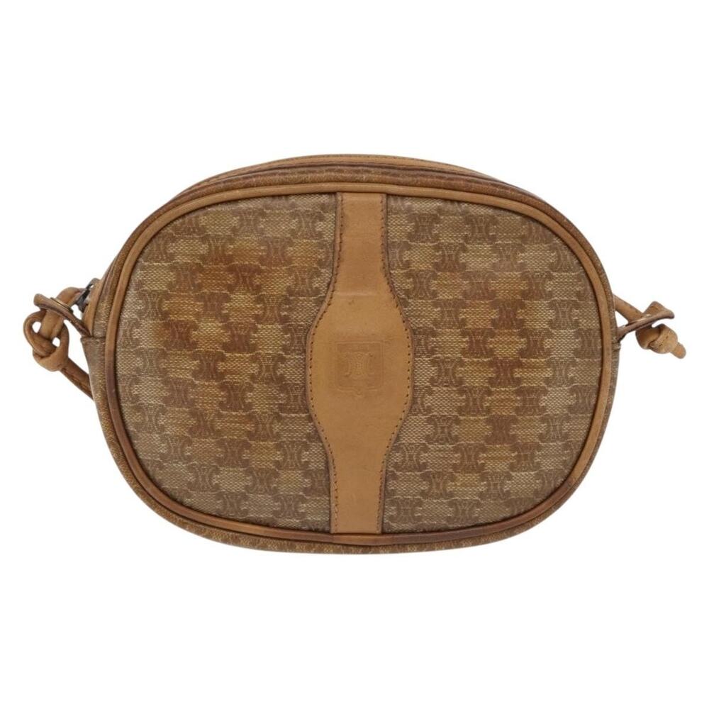 Celine Macadam Shoulder Bag Beige
